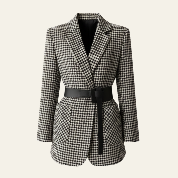 The Vienna Houndstooth Blazer