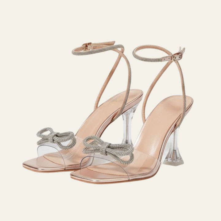 The Amara Crystal Bow Heel