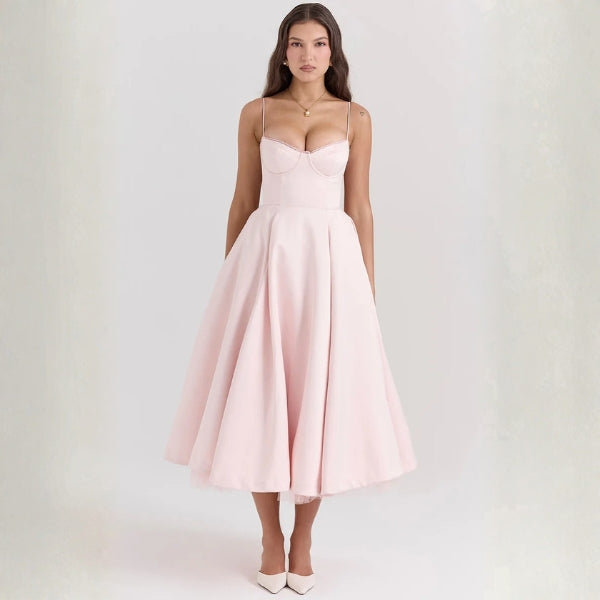The Vienna Corset Midi Dress