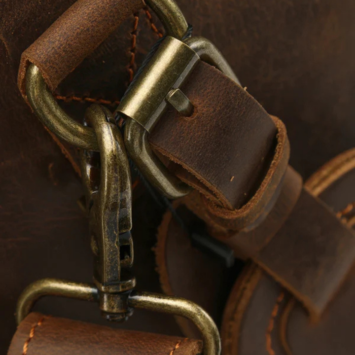 The Lucerne Leather Weekender Bag