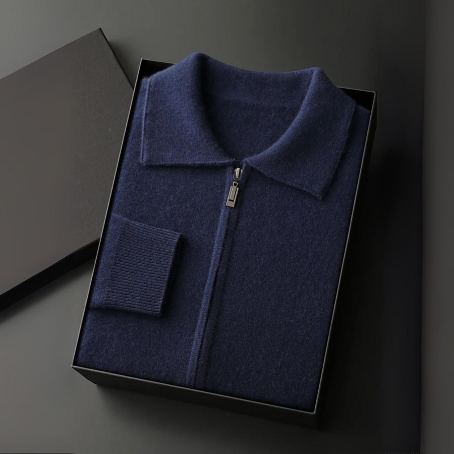 The Geneva Cashmere Zip Jacket