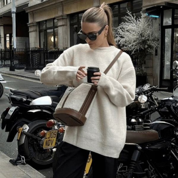 The Edlyn Ribbed Trim Sweater