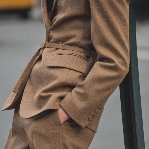 The Antwerp Wool Belted Blazer