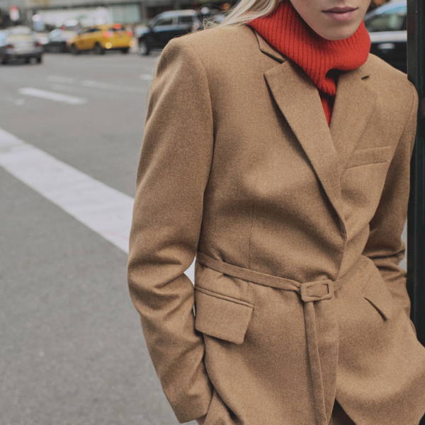 The Antwerp Wool Belted Blazer