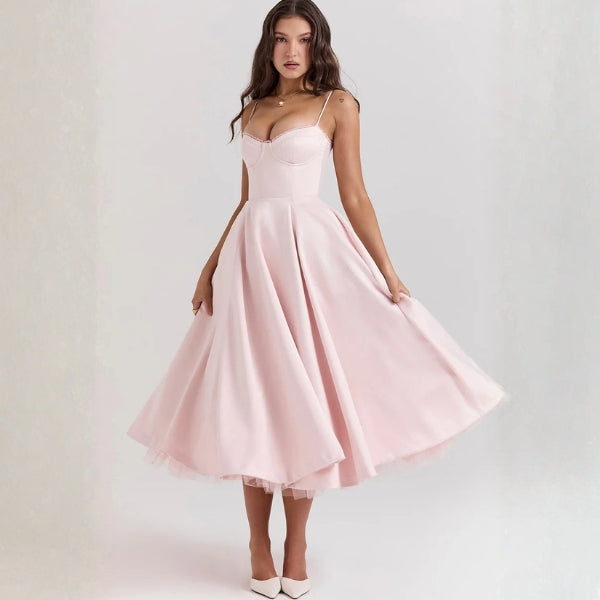 The Vienna Corset Midi Dress