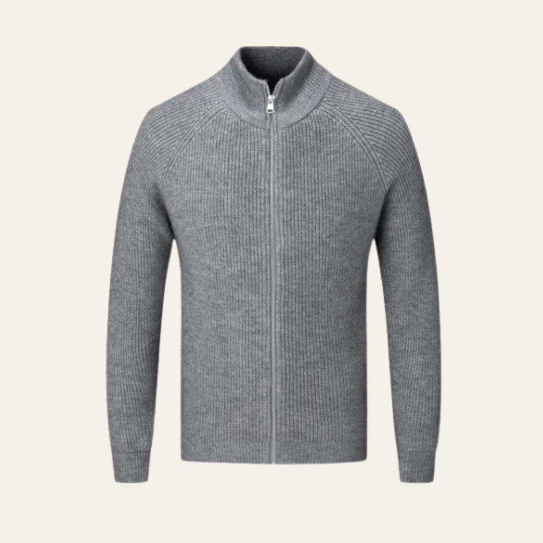 The Amalfi Wool Zipper Vest
