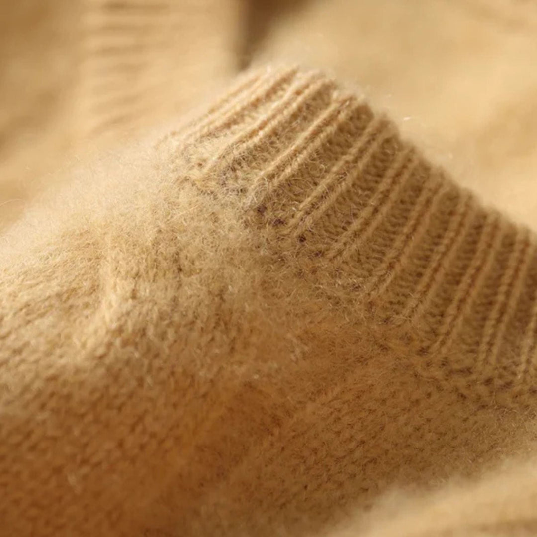 The St. Moritz Cashmere Cable Crewneck