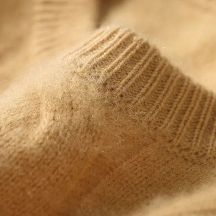 The St. Moritz Cashmere Cable Crewneck