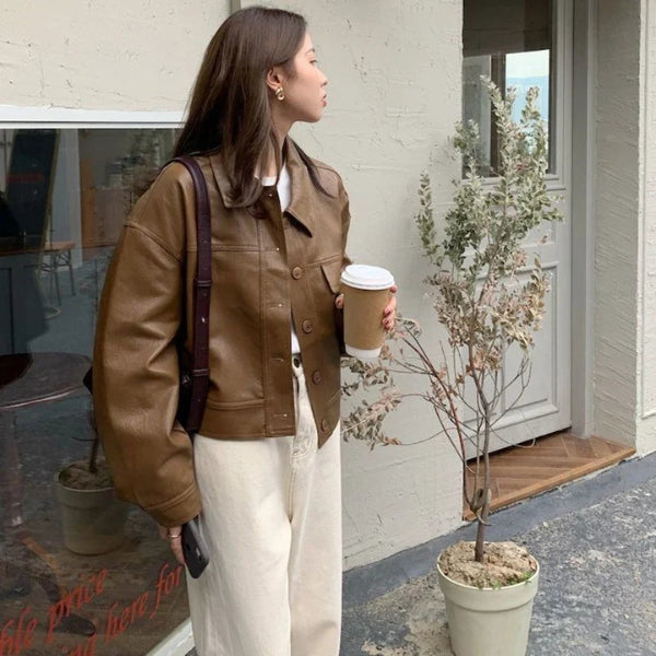 The Sienna Tan Leather Jacket