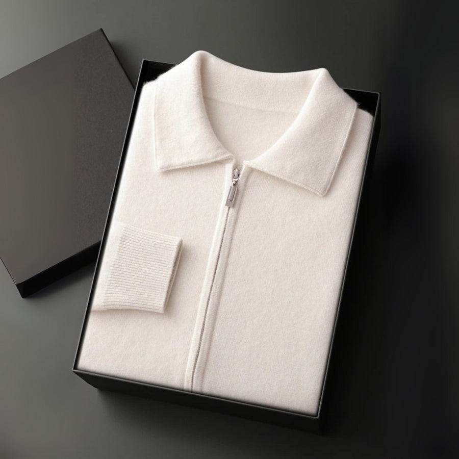 The Geneva Cashmere Zip Jacket