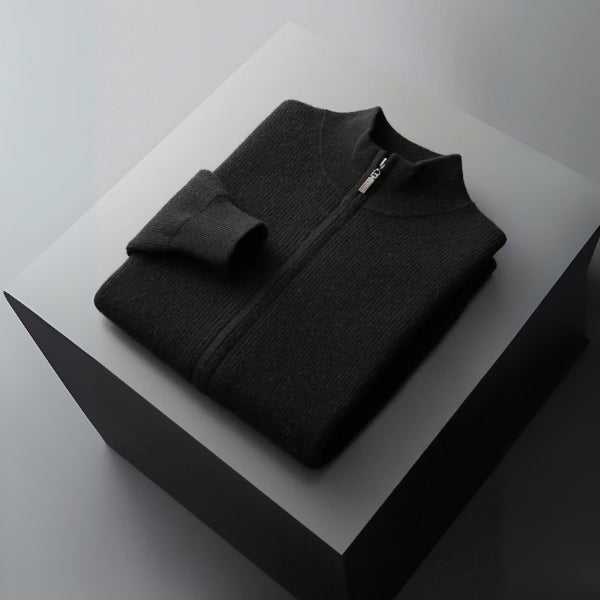 The Lucerne Merino Wool Zip Cardigan