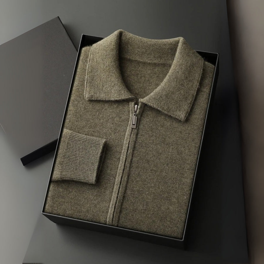 The Geneva Cashmere Zip Jacket