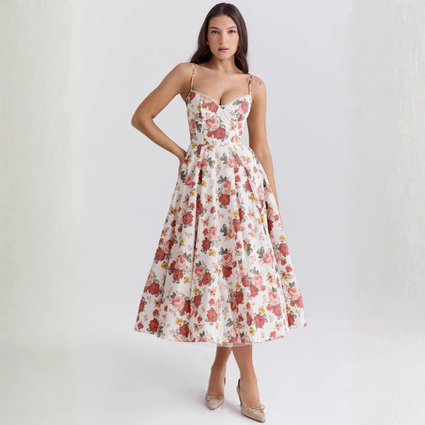 The Vienna Corset Midi Dress