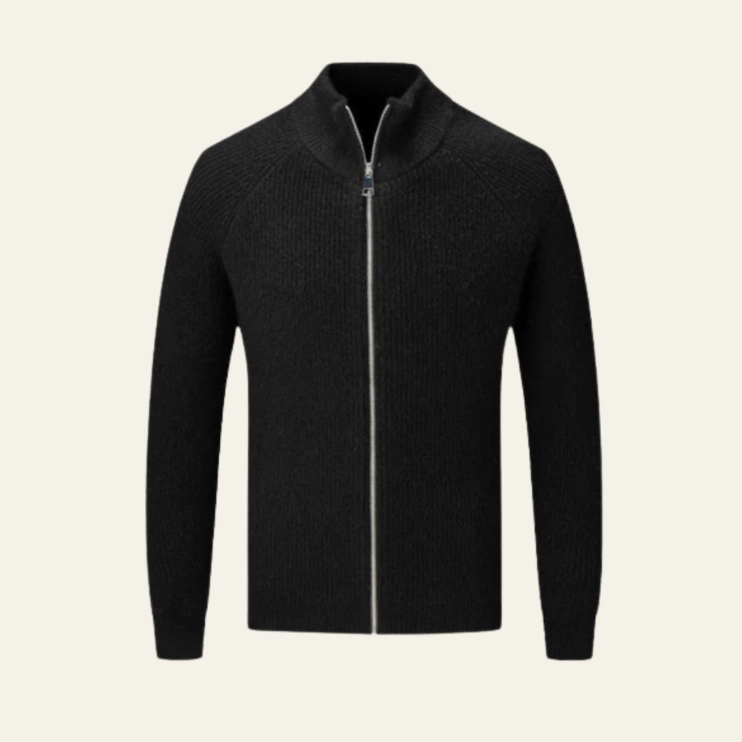 The Amalfi Wool Zipper Vest