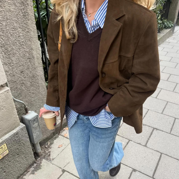 The Palermo Vegan Suede Blazer
