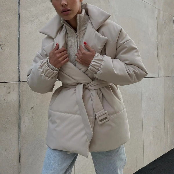 The Aspen Belted Puffer Coat