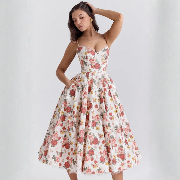 The Vienna Corset Midi Dress