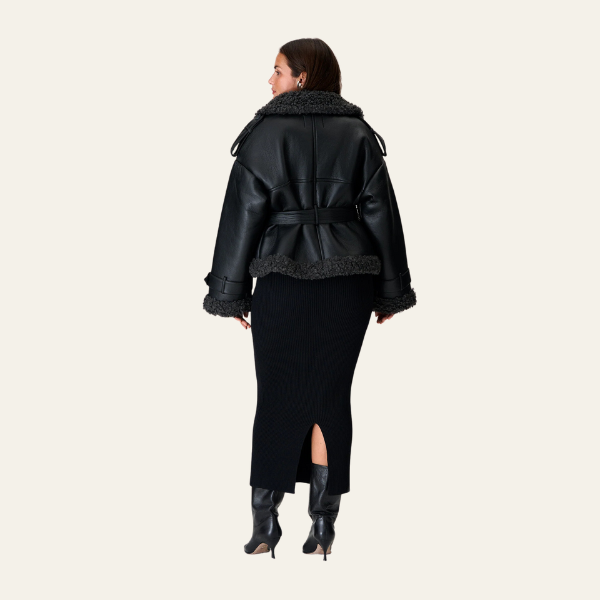 The Cortina Shearling Leather Aviator Jacket