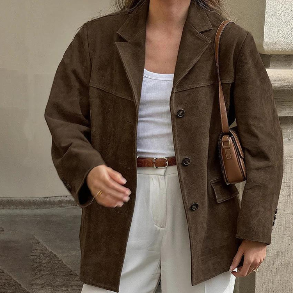 The Palermo Vegan Suede Blazer