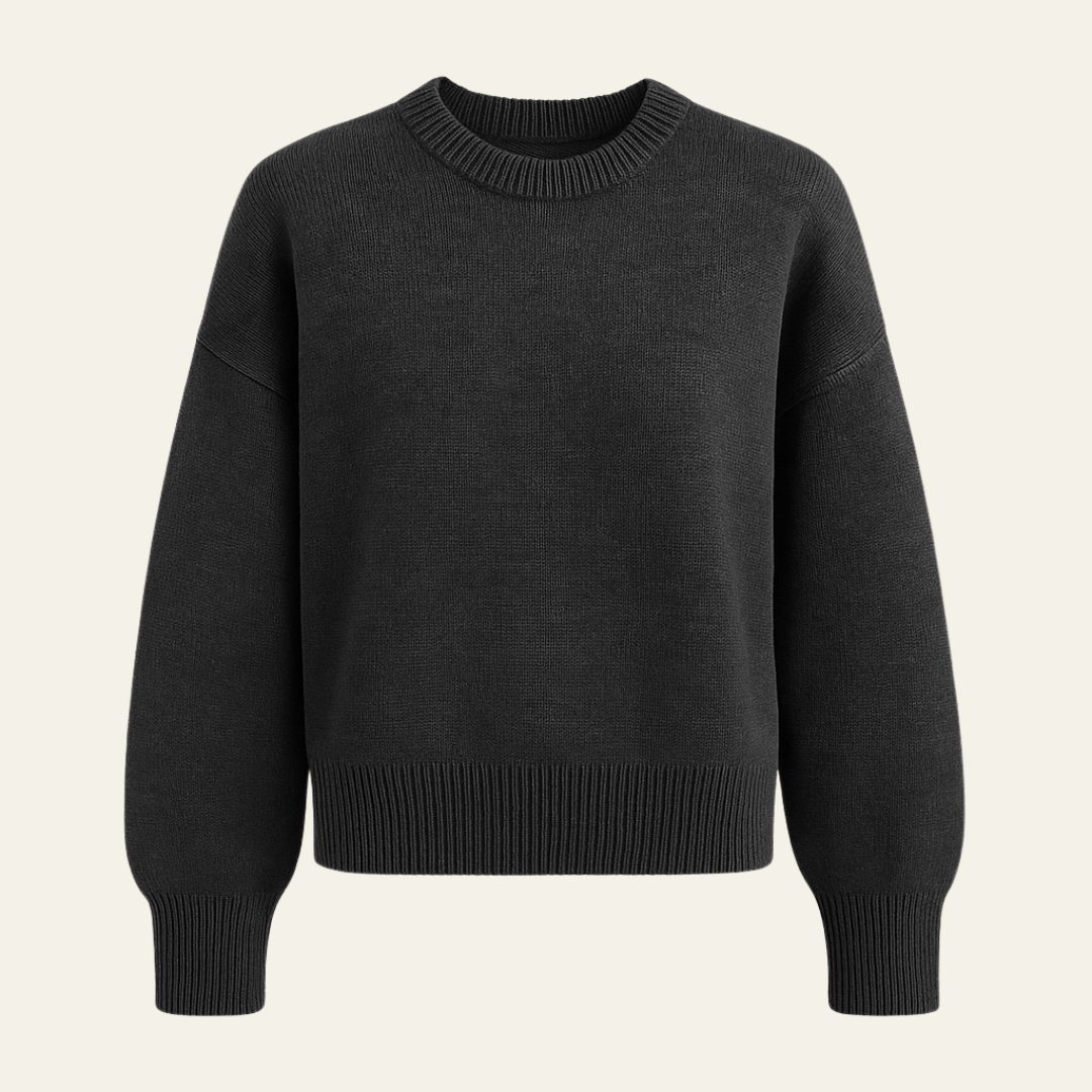 The Edlyn Ribbed Trim Sweater