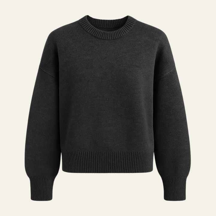 The Edlyn Ribbed Trim Sweater