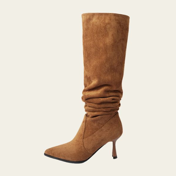 The Florence Pleated Over-Knee Boot