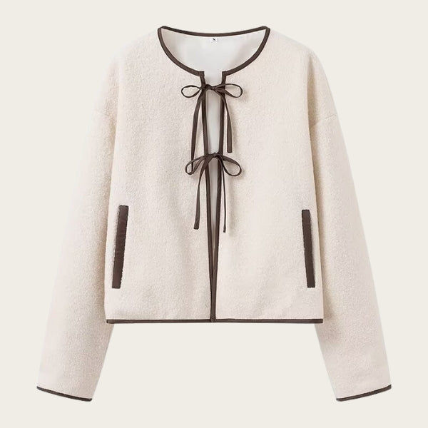 The Florence Bow-Trim Bouclé Jacket