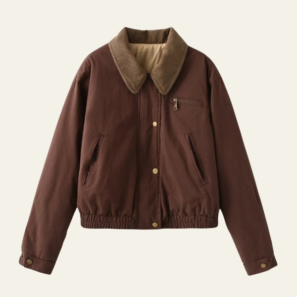 The Aspen Cord Collar Bomber Jacket