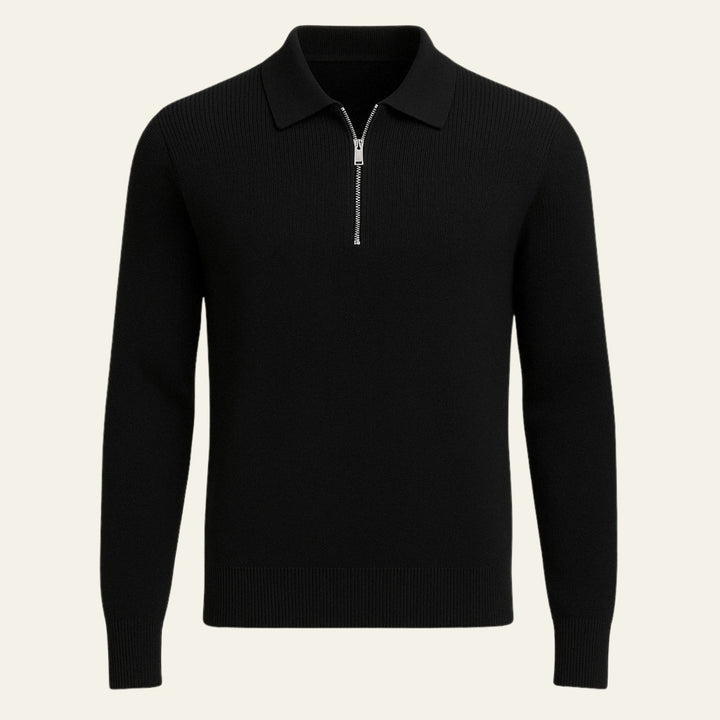 The Zurich Cable Quarter Zip Sweater