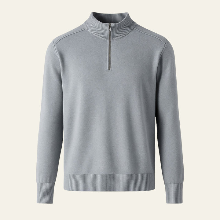 The St. Moritz Wool Quarter Zip Knit Sweater