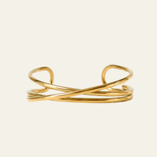 The Sorrento Twisted Gold Cuff