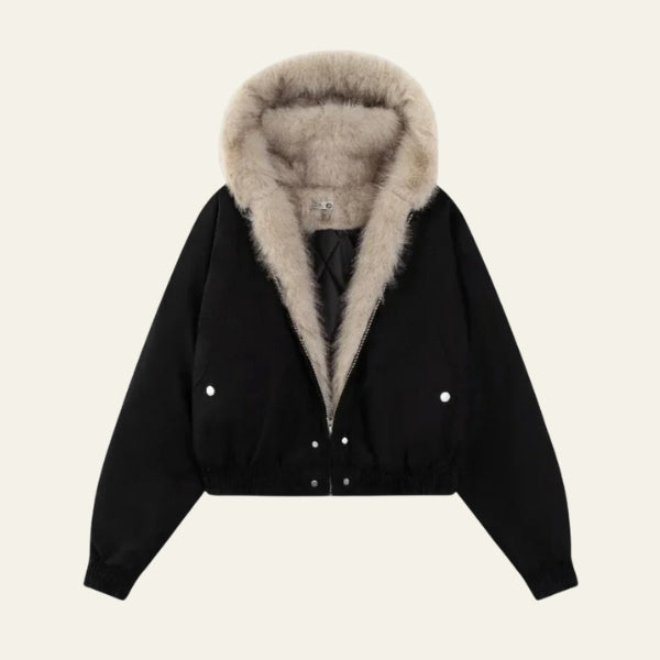 The Aspen Faux Fur Bomber Jacket