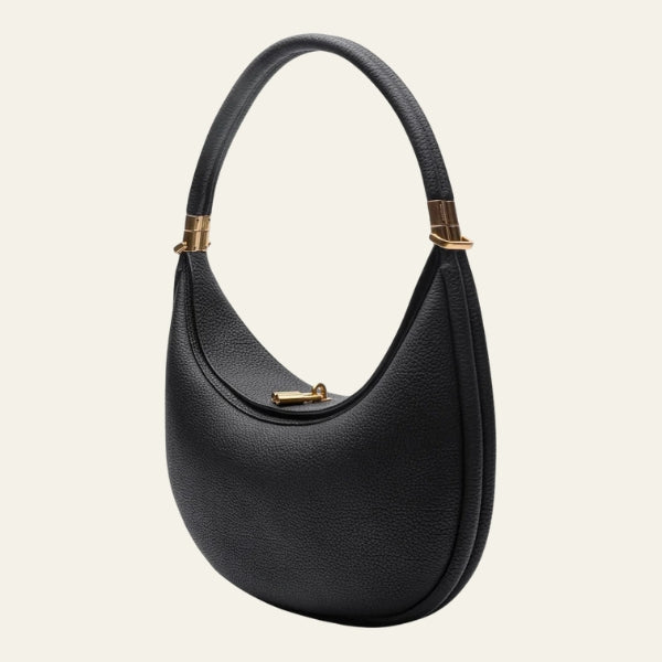 The Luna Crescent Leather Handbag