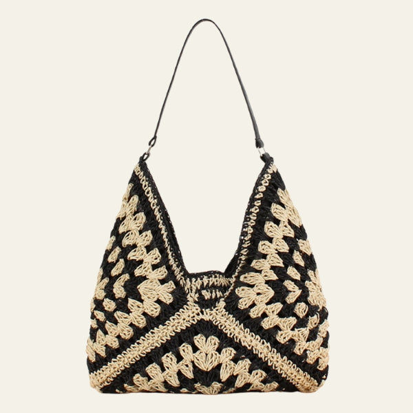 The Valencia Woven Crochet Hobo Bag
