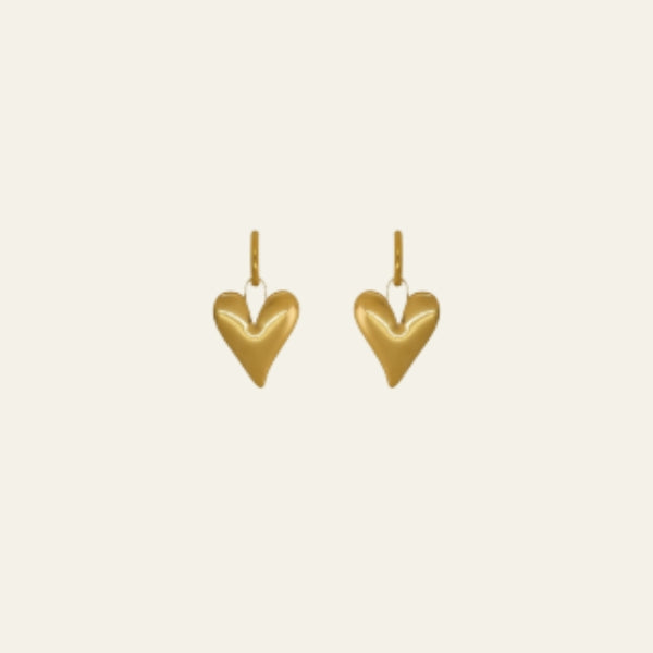 The Portofino Gold Heart Earrings