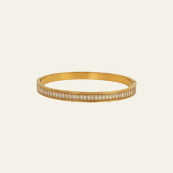 The Sorrento Gold Crystal Bangle