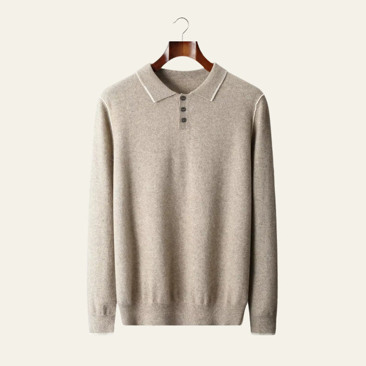 The Amalfi Cashmere Polo Sweater