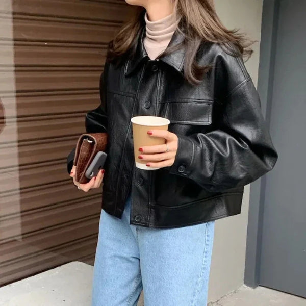 The Sienna Tan Leather Jacket