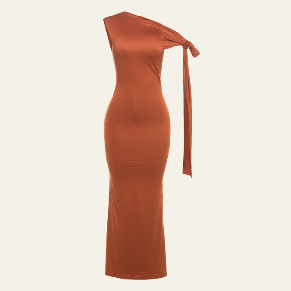 The Valencia One-Shoulder Slim Dress