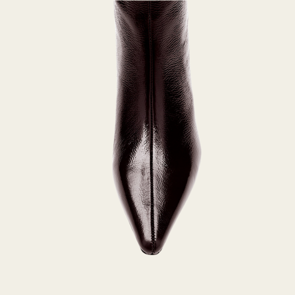The Bordeaux Pointed Knee Boot