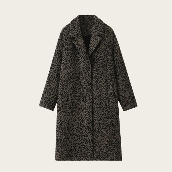 The Casablanca Leopard Wool Coat