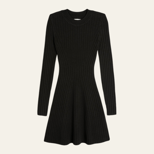 The Vienna Ribbed Knit Mini Dress