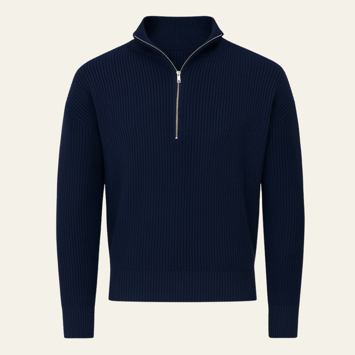 The Riviera Quarter-Zip Knit