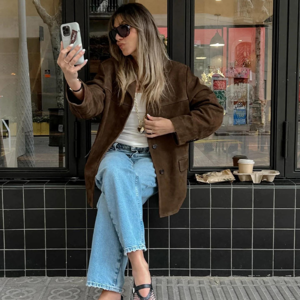 The Palermo Vegan Suede Blazer