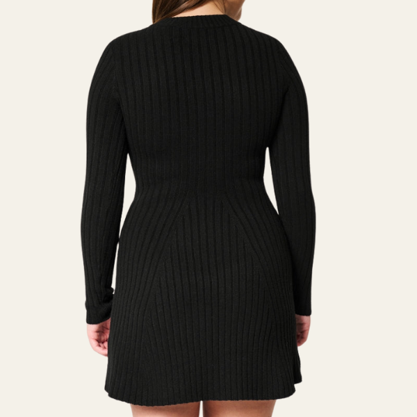 The Vienna Ribbed Knit Mini Dress