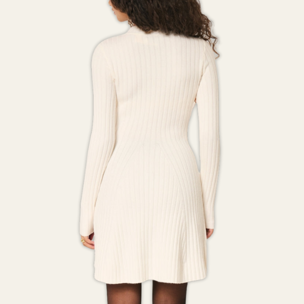 The Vienna Ribbed Knit Mini Dress