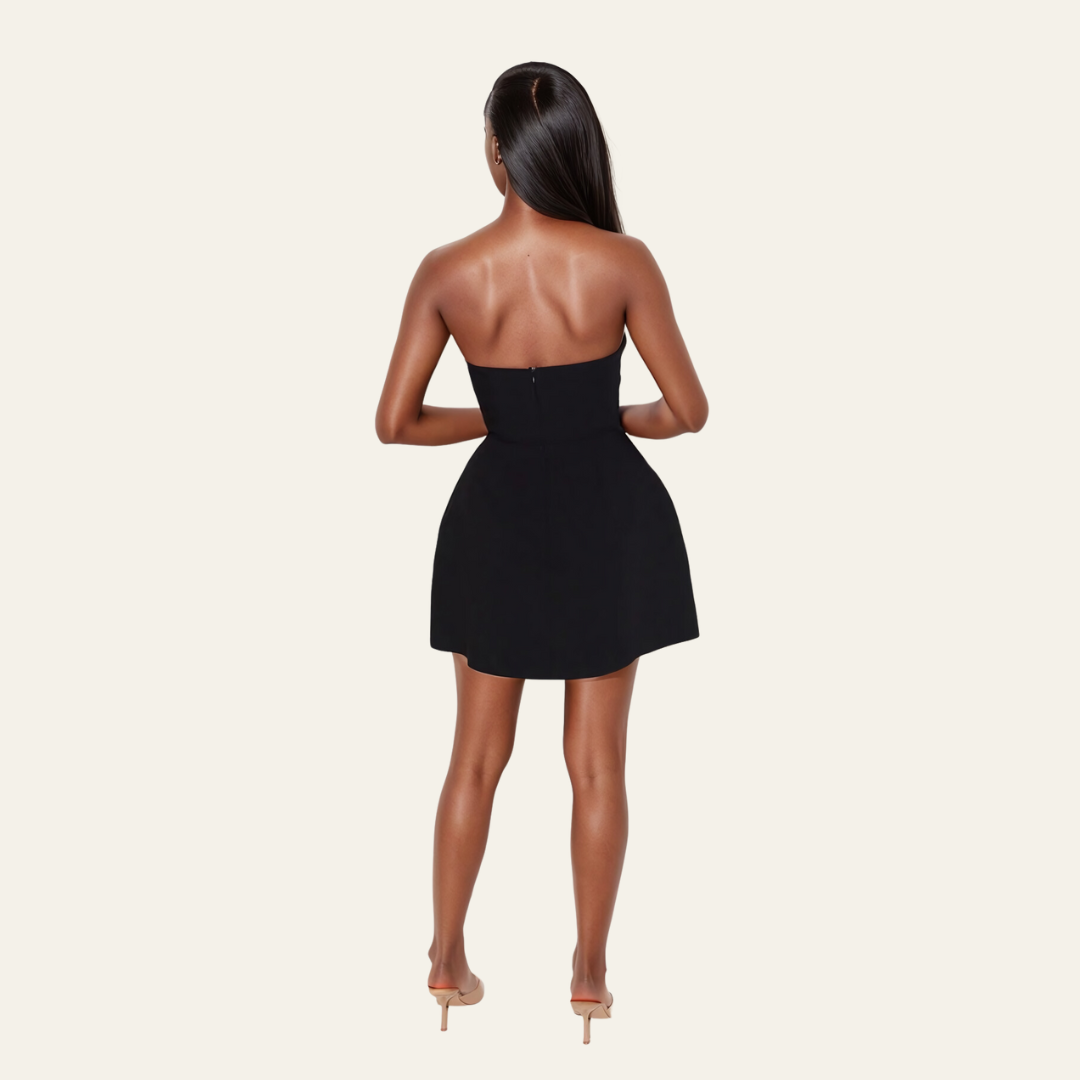 The Vienna Strapless Mini Dress
