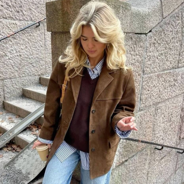 The Palermo Vegan Suede Blazer