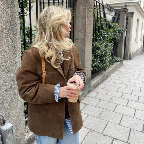 The Palermo Vegan Suede Blazer
