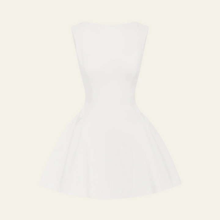 The Amalfi Red Cocktail Structured Mini Dress